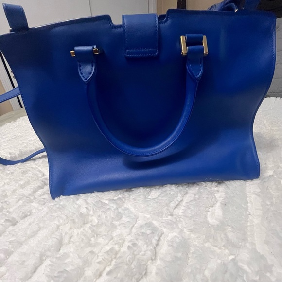 Yves Saint Laurent Vibrant Blue Cabas 2 way Bag - Picture 4 of 8